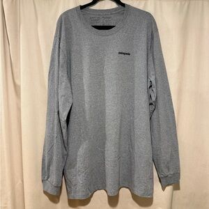Patagonia Gray Long Sleeve Tee Classic Fit
